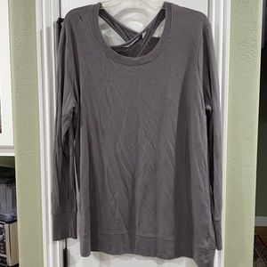 ATHLETA open back crewneck sweater
